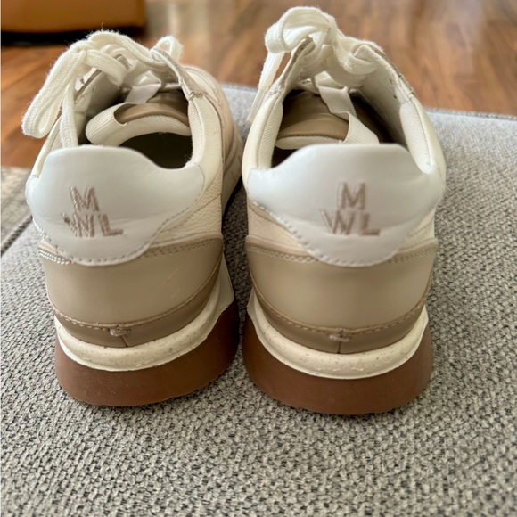 Madewell Kickoff Trainer Sneakers SZ 7 Like New Beige - Picture 4 of 6